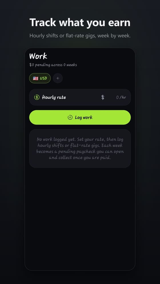 Track what you earn